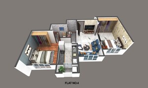 2 BHK Apartment For Sale in Nemmi Panchganga, Rabodi