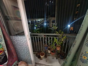 Balcony in 3 BHK Apartment at Wadhwa Elite Solitaire, Kolshet Road – for Sale