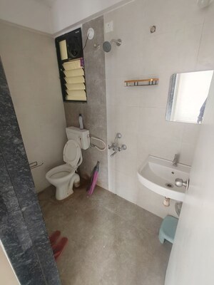 Bathroom in 1.5 BHK Apartment at Goel Ganga Millennia, Undri – for Rent