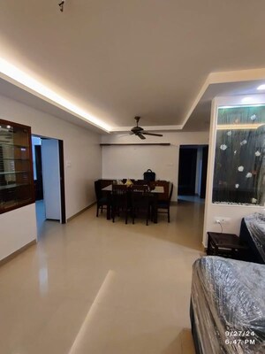 Living Room in 3 BHK Apartment at Bramha Suncity, Wadgaon Sheri – for Rent