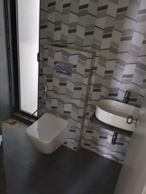 Bathroom in 2 BHK Apartment at Damji Shamji Mahavir Spring Tulip Phase 1, Pokhran Road No Two – for Rent