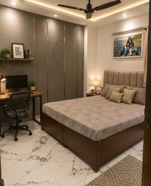 Bedroom in 3 BHK Builder Floor at Rajouri Garden – for Rent