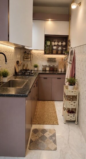 Kitchen in 3 BHK Builder Floor at Rajouri Garden – for Rent