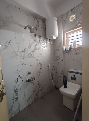 Bathroom in 3 BHK Builder Floor at Vandana Alpyne, Hsr Layout – for Rent