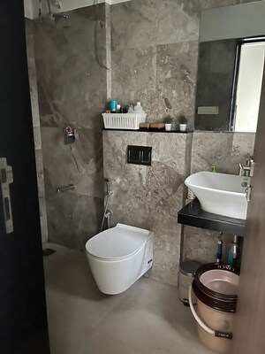 Bathroom in 3 BHK Apartment at MICL Aaradhya One Earth, Ghatkopar East – for Rent