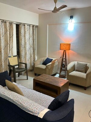Living Room in 2 BHK Apartment at Pushpganga Swapnaganga, Pisoli – for Rent