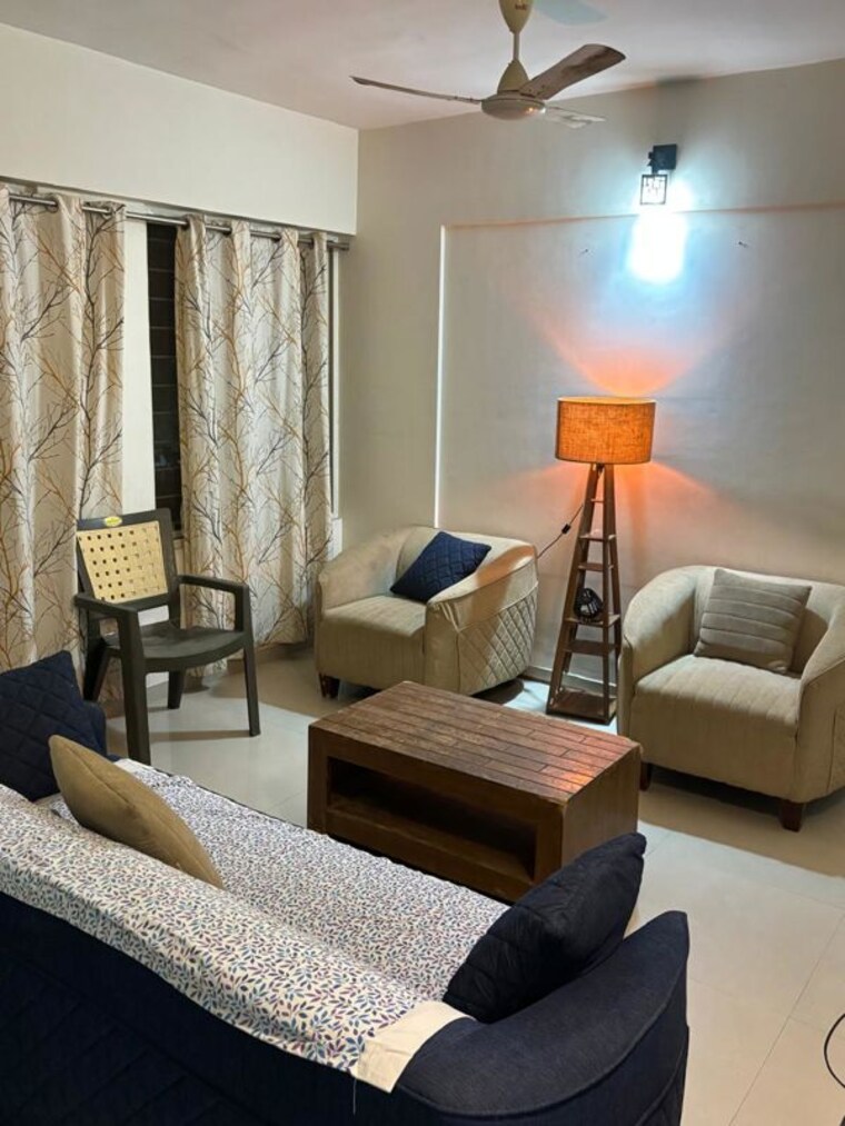 Living Room, pushpganga-swapnaganga 2 Bedroom 1055 Sq.Ft. Apartment In Pisoli Pune 10682241