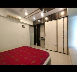 Bedroom in 2 BHK Apartment at The Wadhwa Palm Beach Residency, Nerul Sector 4 – for Rent