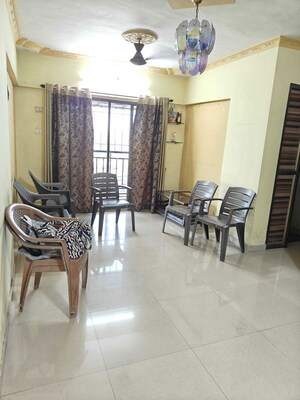 Living Room in 1 BHK Apartment at Piramal Vaikunth, Balkum Pada – for Rent