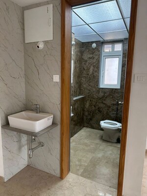 Bathroom in 2 BHK Apartment at Valencia Apartment, Baner – for Rent