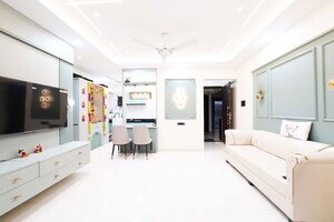 Living Room in 2 BHK Apartment at Wakad – for Sale
