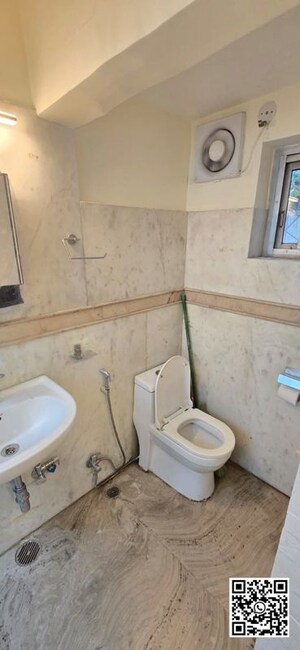 Bathroom in 1 BHK Builder Floor at Vasant Vihar – for Rent