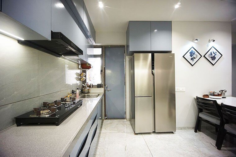 Kitchen, south bopal 3 Bedroom 210 Sq.Yd. Apartment In South Bopal Ahmedabad 10682382