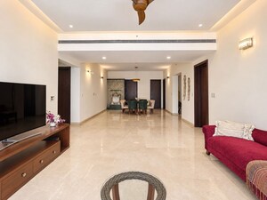 Building Lobby in 4 BHK Apartment at Prestige White Meadows, Whitefield – for Rent