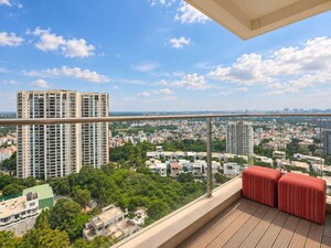 Balcony in 4 BHK Apartment at Prestige White Meadows, Whitefield – for Rent