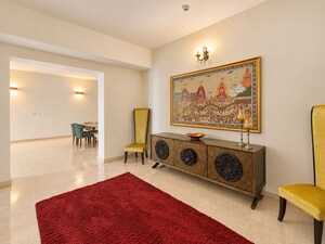 Living Room in 4 BHK Apartment at Prestige White Meadows, Whitefield – for Rent