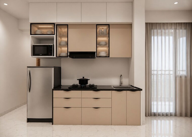 Kitchen, mahindra-nestalgia Studio 550 Sq.Ft. Apartment In Pimpri Pune 10682477