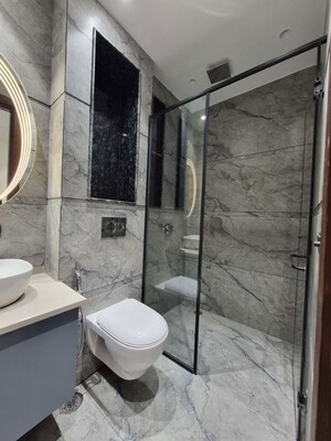 Bathroom in 3 BHK Builder Floor at Sushant Lok I – for Rent