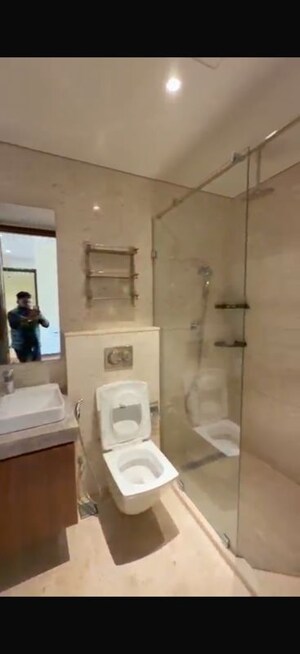 Bathroom in 4 BHK Apartment at Prestige Leela Residency, Kodihalli – for Rent