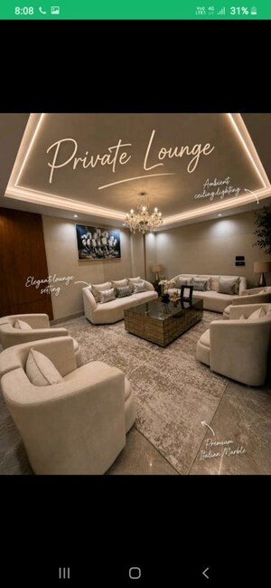 Living Room in 4 BHK Apartment at DLF Trinity Towers, Dlf Phase V – for Rent