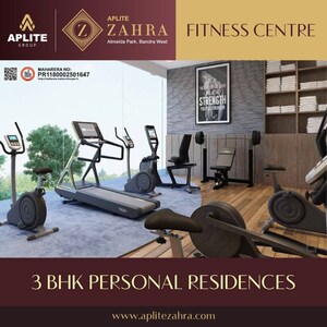 Gym in 3 BHK Apartment at Aplite Zahra, Bandra West – for Sale