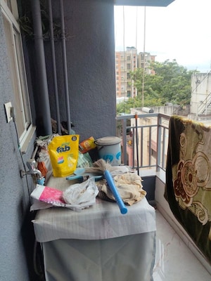 Living Room in 1 BHK Apartment at MS Santiago Nest, Wakad – for Sale