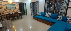 Living Room in 3 BHK Apartment at Pride Park Springs, Dhanori – for Rent