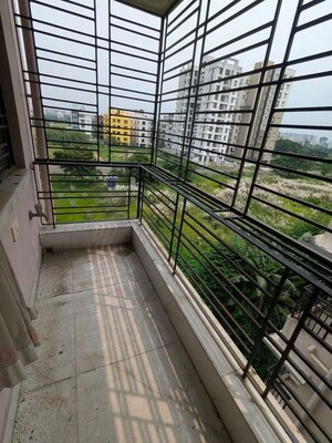 Balcony in 3 BHK Apartment at New Town Action Area ii – for Rent