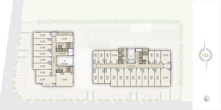 Floor Plan, vaishnodevi circle Commercial Office Space 1495 Sq.Ft. In Vaishnodevi Circle Ahmedabad 10682730