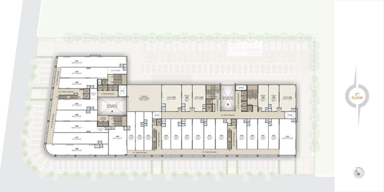 Floor Plan, vaishnodevi circle Commercial Office Space 1495 Sq.Ft. In Vaishnodevi Circle Ahmedabad 10682730
