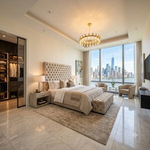 Bedroom in 4 BHK Apartment at Elan The Emperor, Sector 106 – for Sale
