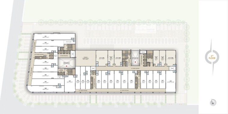 Floor Plan, vaishnodevi circle Commercial Office Space 1192 Sq.Ft. In Vaishnodevi Circle Ahmedabad 10682755
