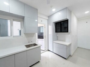 Bathroom in 3 BHK Apartment at Rajapushpa Provincia, Narsingi – for Rent