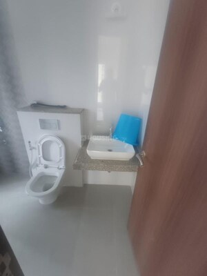 Bathroom in 3 BHK Apartment at Vasant Oscar, Mulund West – for Rent