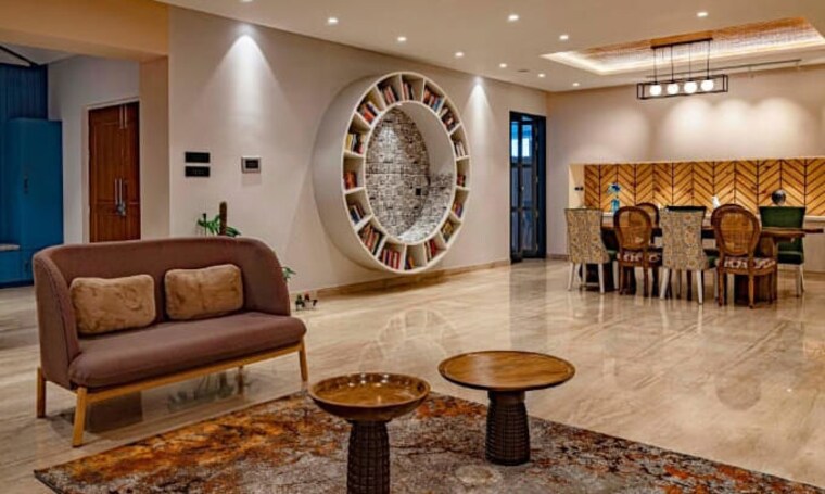 Living Room, marvel-diva-2 4 Bedroom 4675 Sq.Ft. Apartment In Magarpatta City Pune 10682796