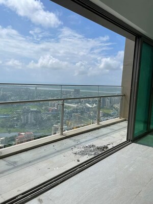 Balcony in 3.5 BHK Apartment at Sheth Auris Serenity Tower 3, Malad West – for Rent