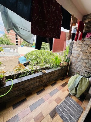 Balcony in 2 BHK Apartment at Shri Sai Apartment, Dhankawadi – for Rent