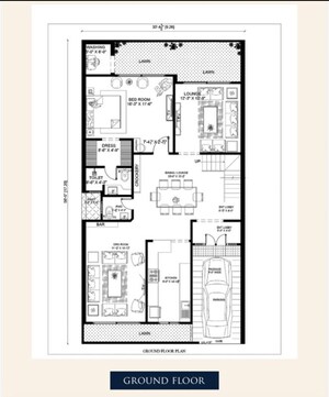 Floor Plan in 4 BHK Villa at Johri – for Sale