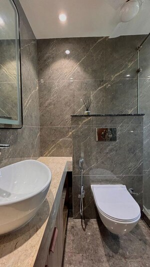 Bathroom in 4 BHK Builder Floor at Green Park Extension – for Sale