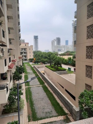 Balcony in 3 BHK Apartment at Unitech Uniworld Gardens 2, Sector 47 – for Rent