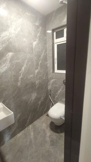 Bathroom in 1 BHK Apartment at Vridavan Elite, Vikhroli East – for Rent