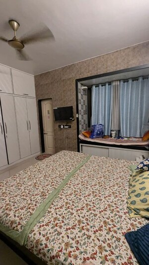 Bedroom in 2.5 BHK Apartment at National Sea Queen Avenue, Kopar Khairane – for Rent