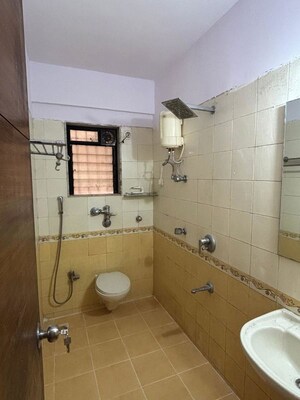 Bathroom in 2 BHK Apartment at Raunak Laxmi Narayan Residency, Pokhran Road No Two – for Rent
