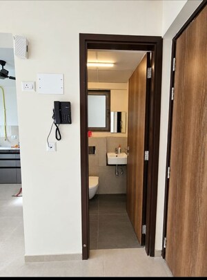 Building Lobby in 1 BHK Apartment at Piramal Vaikunth, Balkum Pada – for Rent