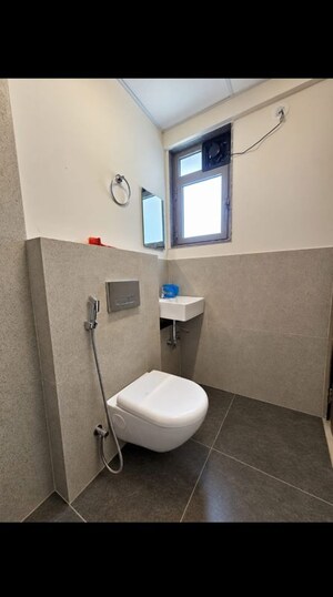 Bathroom in 1 BHK Apartment at Piramal Vaikunth, Balkum Pada – for Rent
