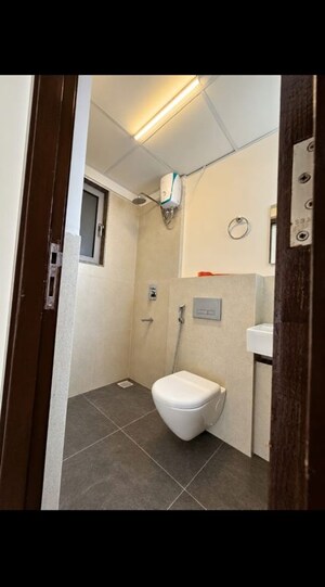 Bathroom in 1 BHK Apartment at Piramal Vaikunth, Balkum Pada – for Rent