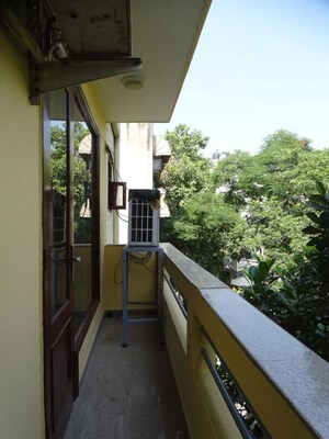 Balcony in 3 BHK Builder Floor at New Friends Colony – for Rent