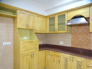 Kitchen in 3 BHK Builder Floor at New Friends Colony – for Rent