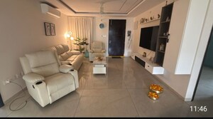Living Room in 3 BHK Apartment at Cybercity Rainbow Vistas Rock Gardens, Hi Tech City – for Rent