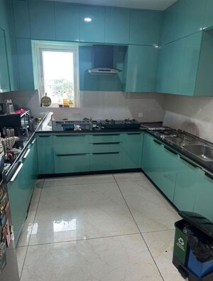 Kitchen in 3 BHK Apartment at Cybercity Rainbow Vistas Rock Gardens, Hi Tech City – for Rent